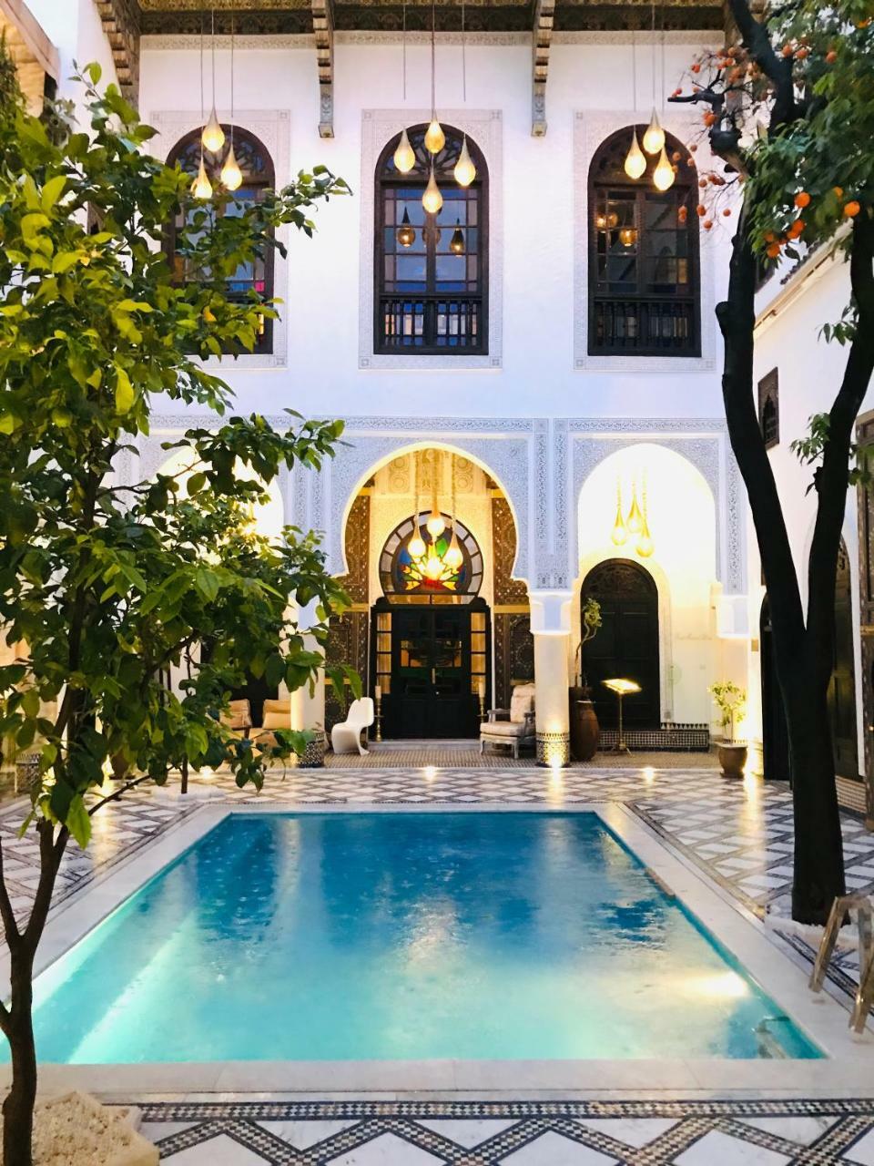 Riad Maison Bleue And Spa Фес Экстерьер фото